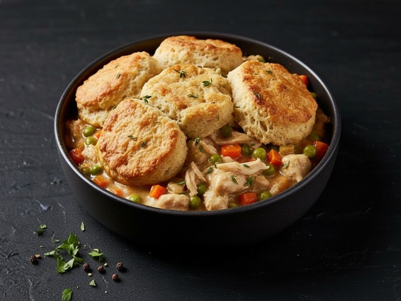 Chicken and Gravy Cobbler