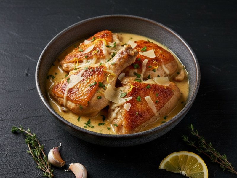Creamy Lemon Chicken with Garlic