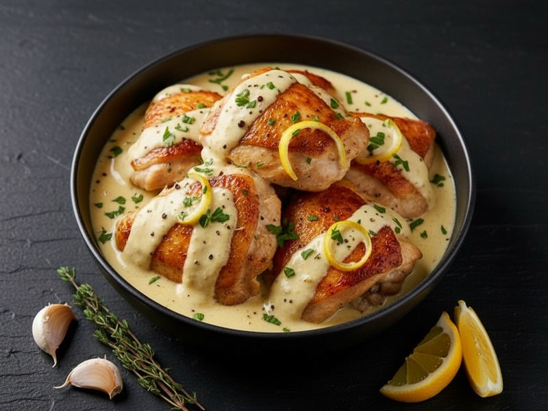 Creamy Lemon Garlic Chicken